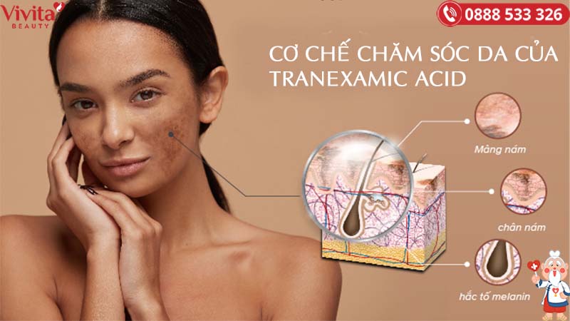 cơ chế chăm sóc da của Tranexamic acid