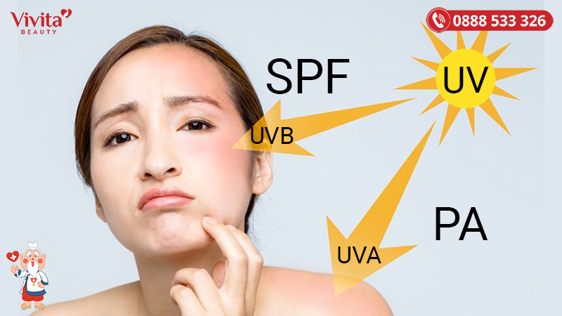 SPF và PA chính là 2 chỉ số đánh giá khả năng chống lại tia UV của kem chống nắng