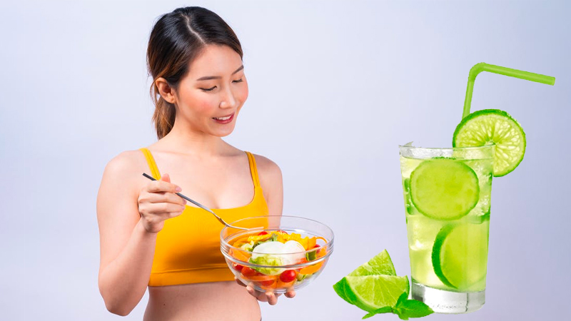 Uống nước chanh giảm cân trước hay sau bữa ăn
