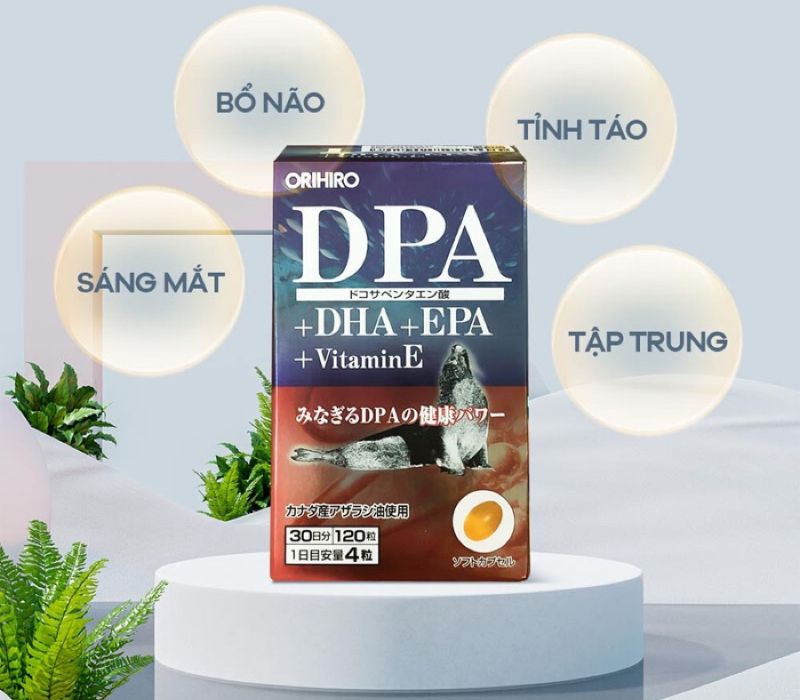 Công dụng của viên uống DPA, EPA, VITAMIN E Orihiro