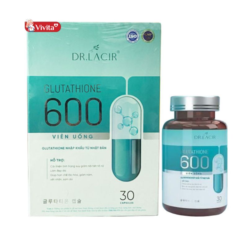 Viên uống trị nám Glutathione 600 Dr Lacir
